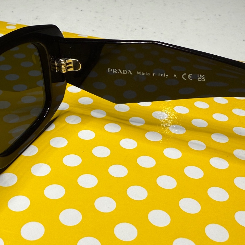 Prada Black Rectangular Sunglasses - image 3